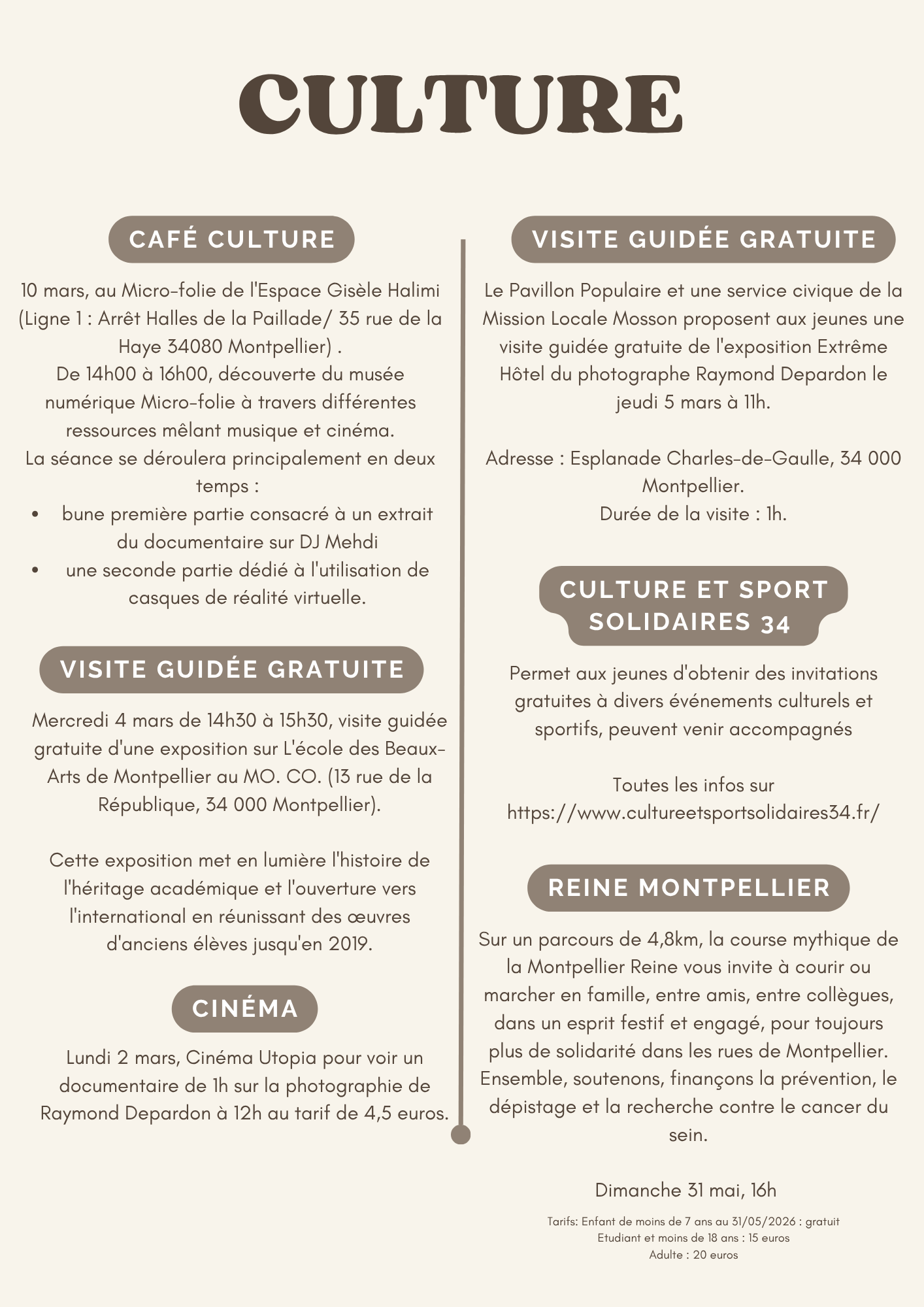 Sommaire Culture